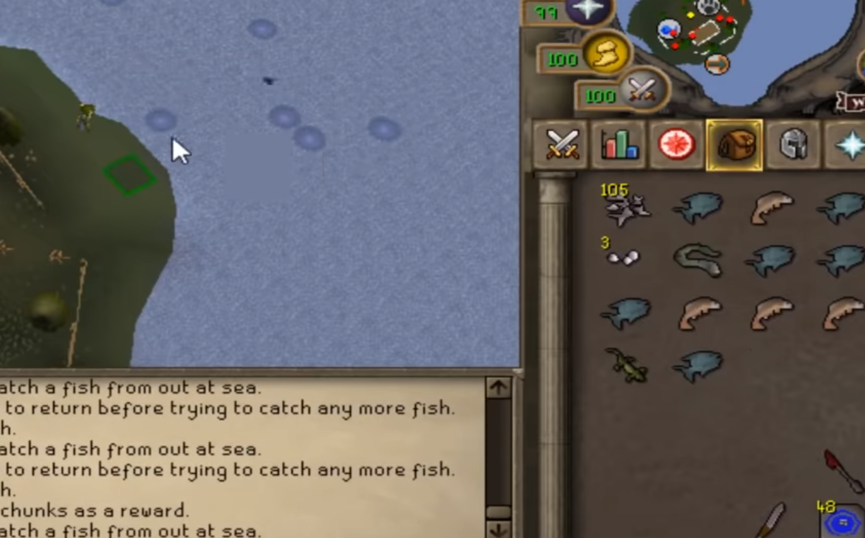 osrs harpoon fishing