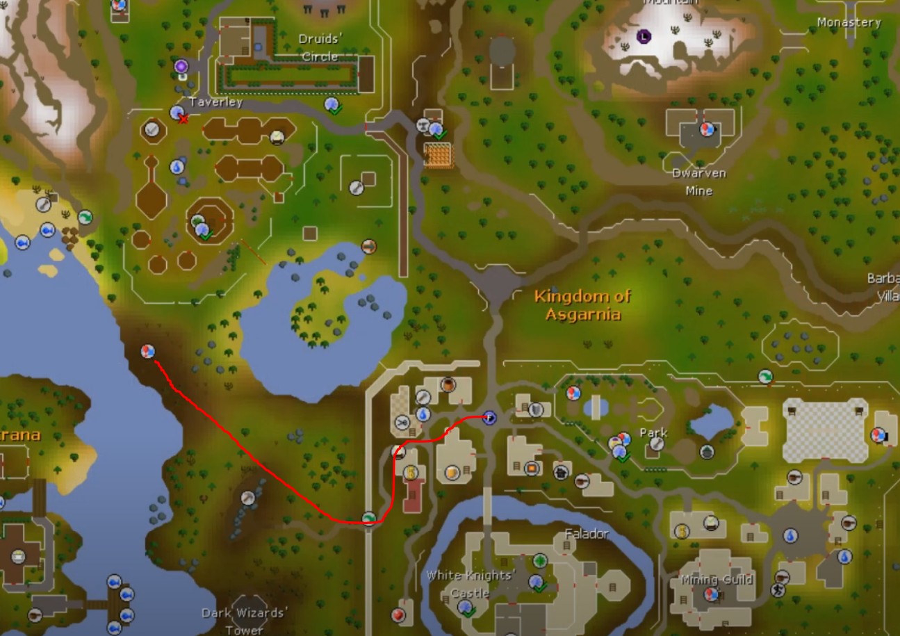 OSRS Blue Dragons Guide. OSRS FLADOR Imps location.