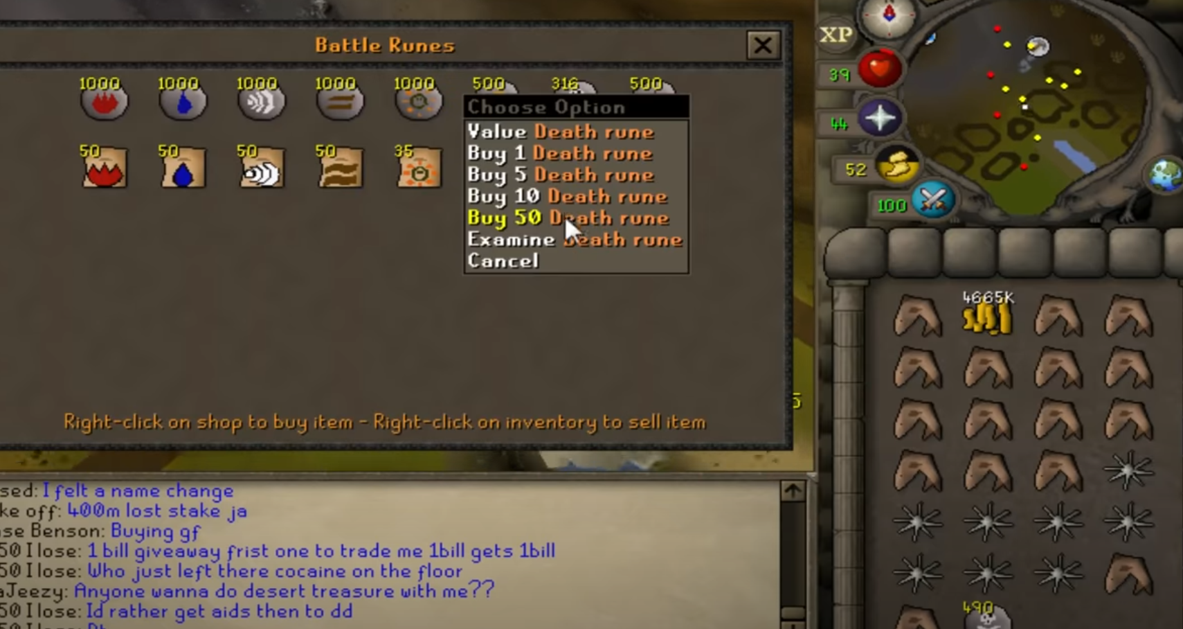 Osrs best place to buy death runes